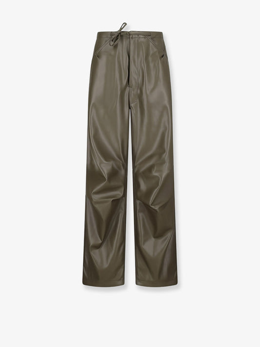 DARKPARK Faux leather relaxed fit trousers