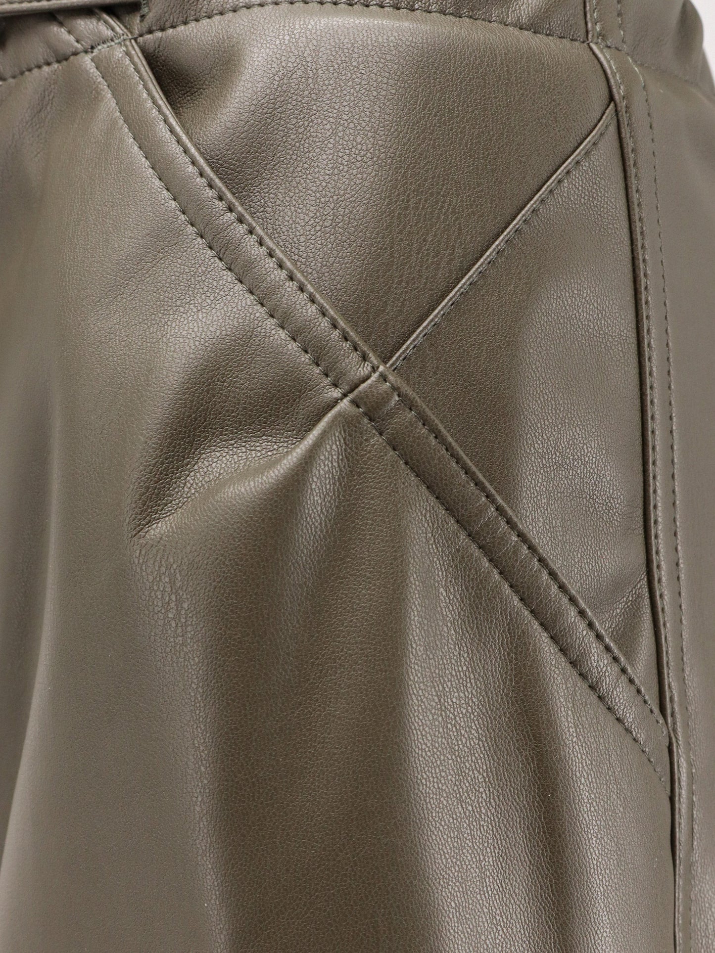 DARKPARK Faux leather relaxed fit trousers