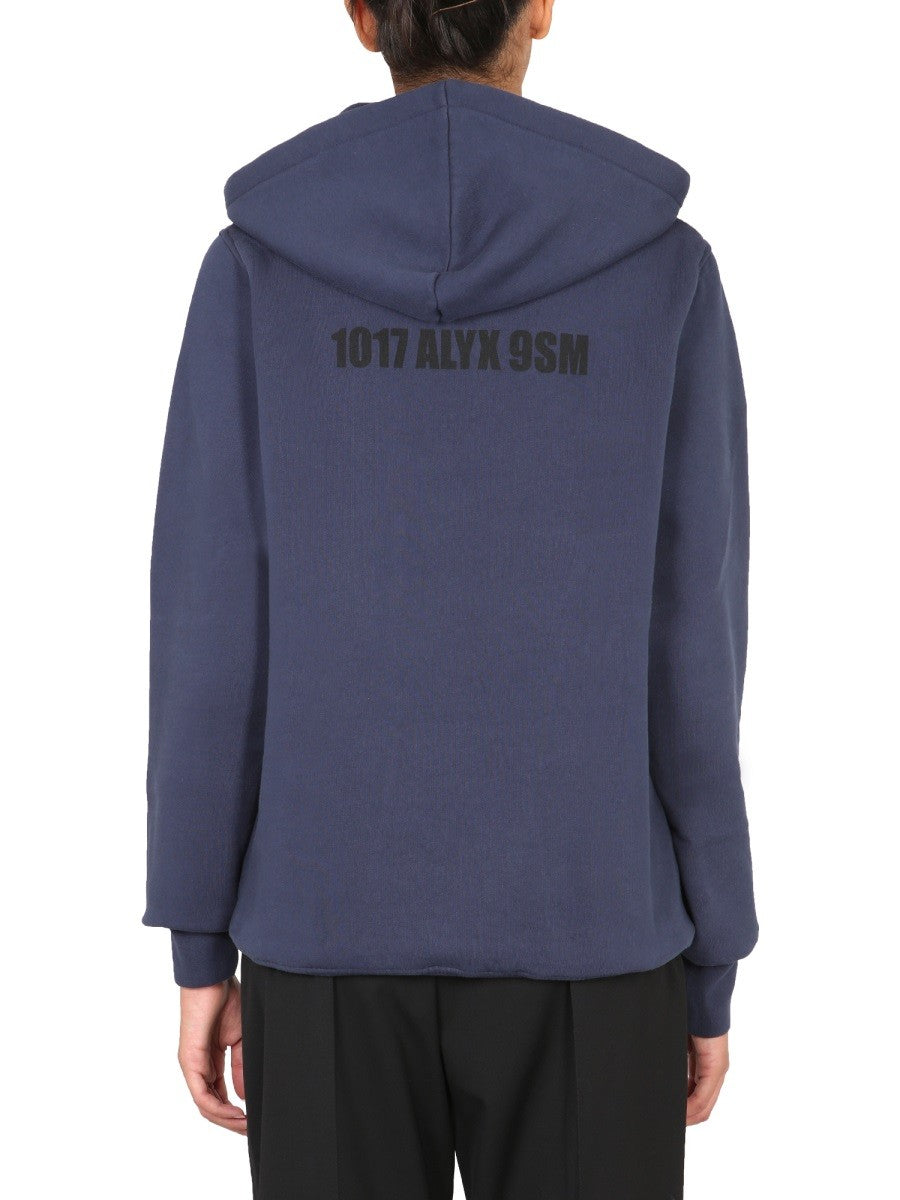 1017 ALYX 9SM FELPA CON CAPPUCCIO