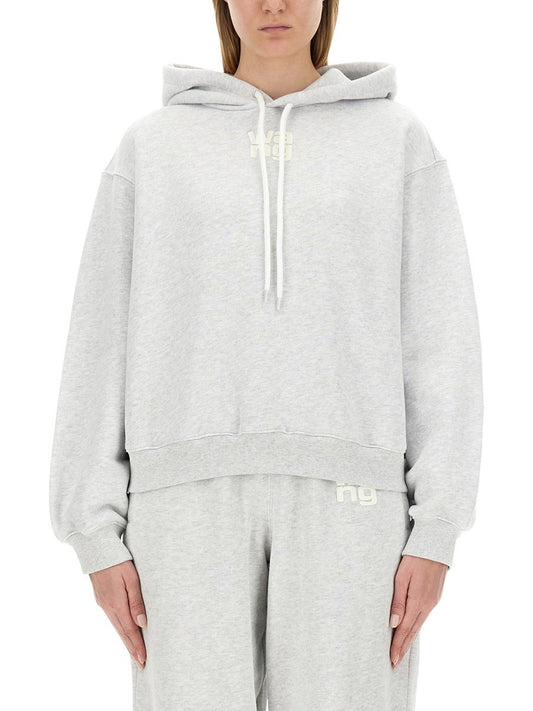 ALEXANDERWANG.T SWEATSHIRT WITH LOGO