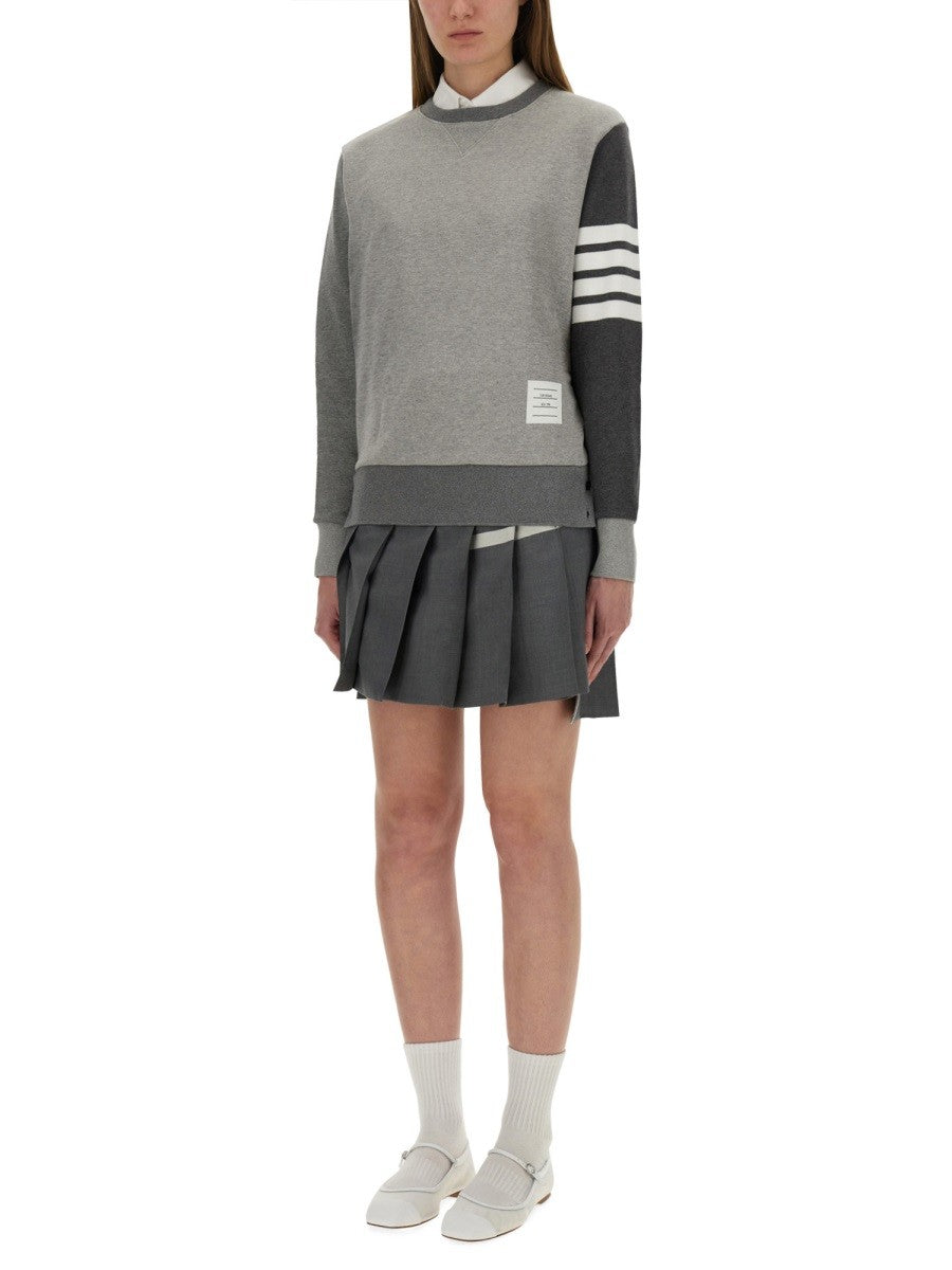 THOM BROWNE "FUNMIX CLASSIC LOOPBACK 4-BAR" SWEATSHIRT