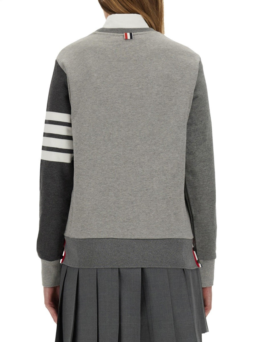 THOM BROWNE "FUNMIX CLASSIC LOOPBACK 4-BAR" SWEATSHIRT