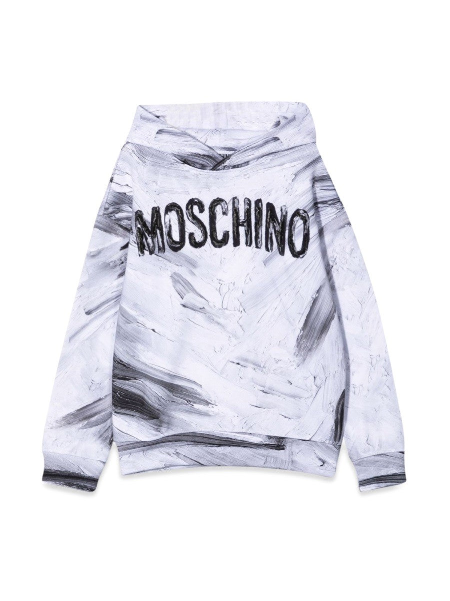 Moschino FELPA IN COTONE CON CAPPUCCIO