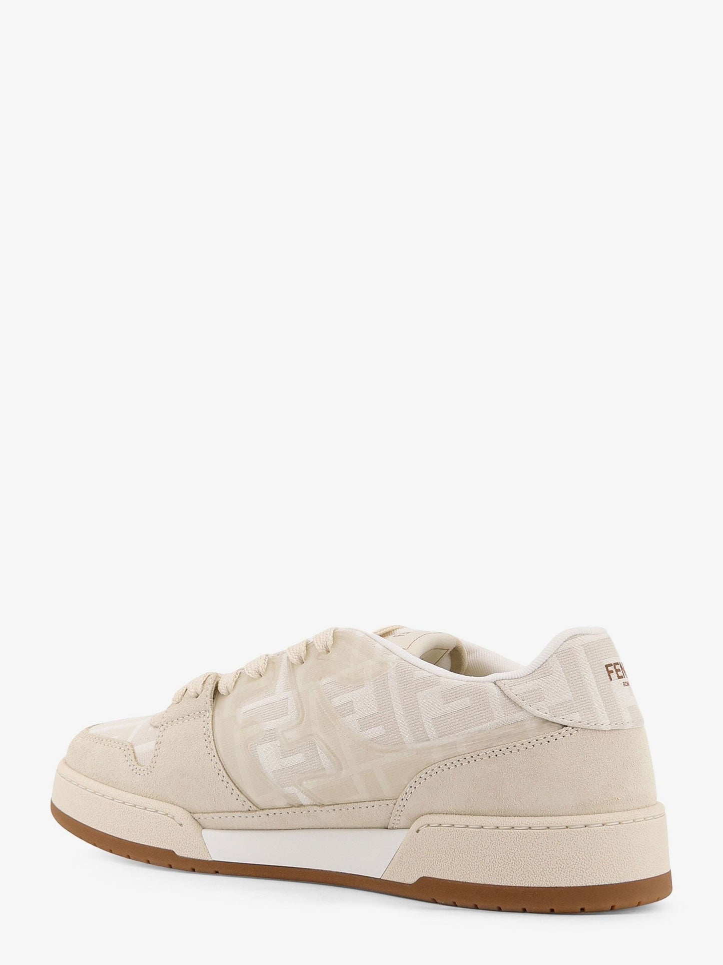 Fendi Fendi Match FF Jacquard and leather sneakers