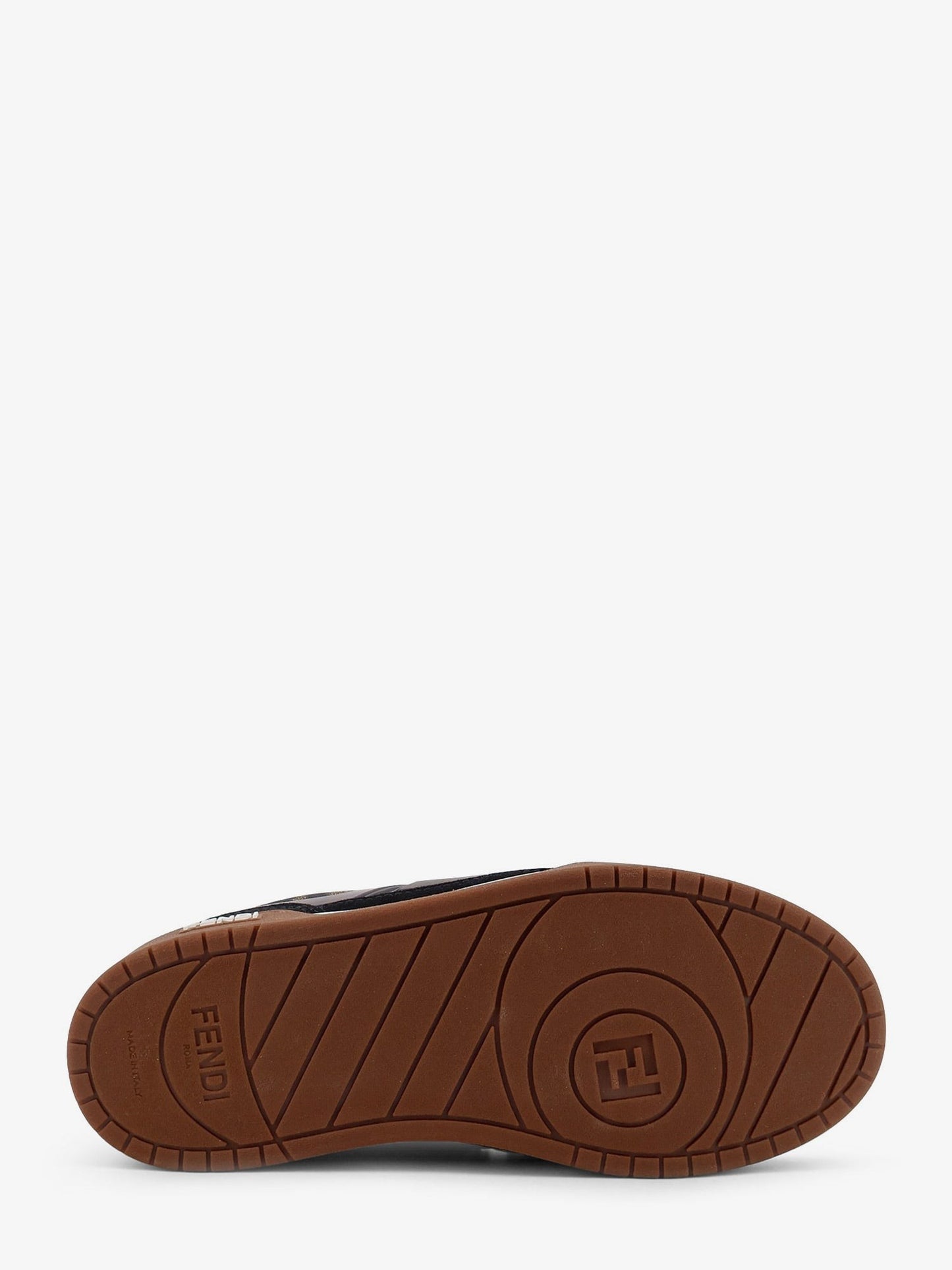 Fendi Fendi Match suede sneakers with jacquard FF fabric inserts