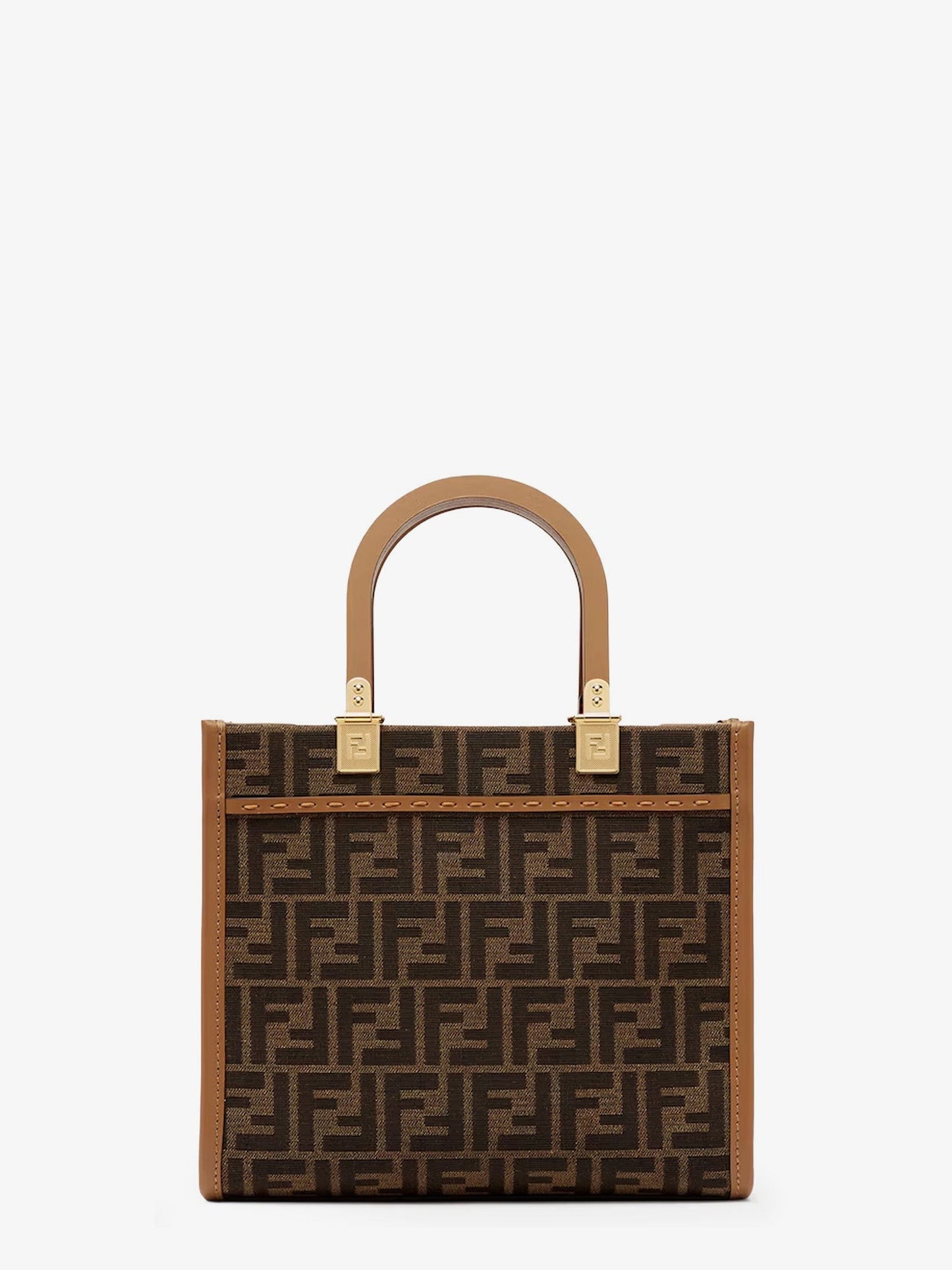 Fendi Fendi Sunshine Small jacquard FF fabric shoulder bag