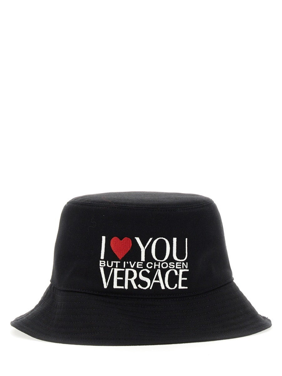 Versace FISHERMAN HAT "I ♡ YOU BUT..."