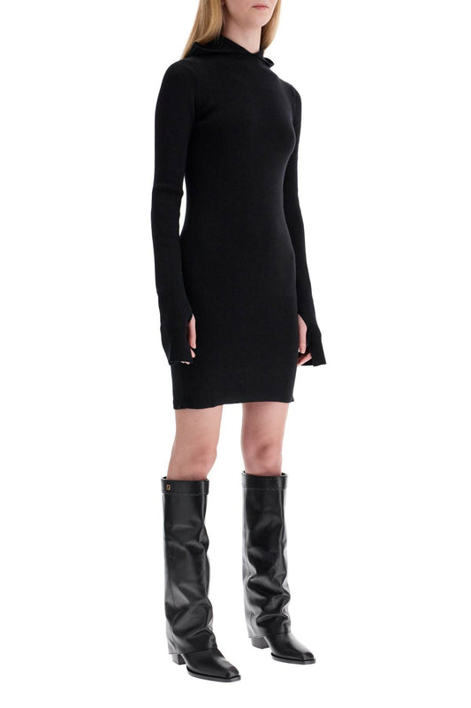 Fendi fitted mini dress with hood