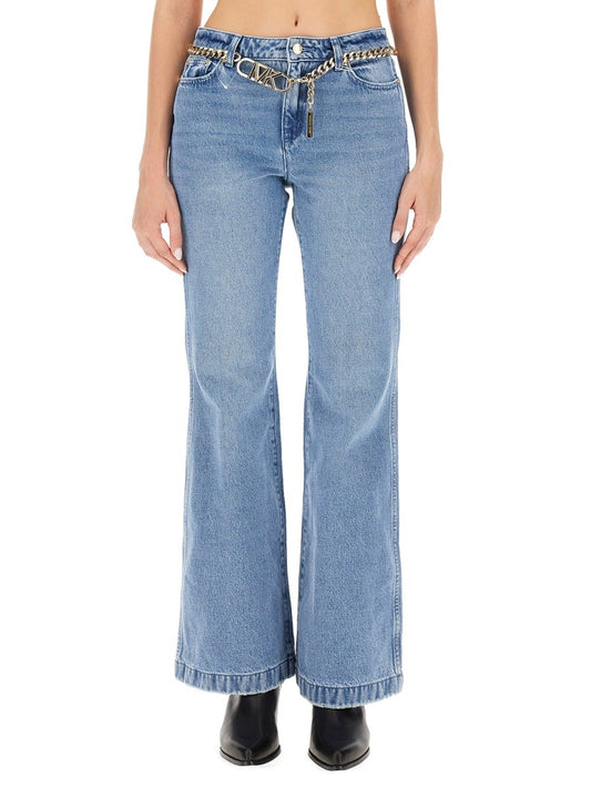 MICHAEL BY MICHAEL KORS FLARE FIT JEANS
