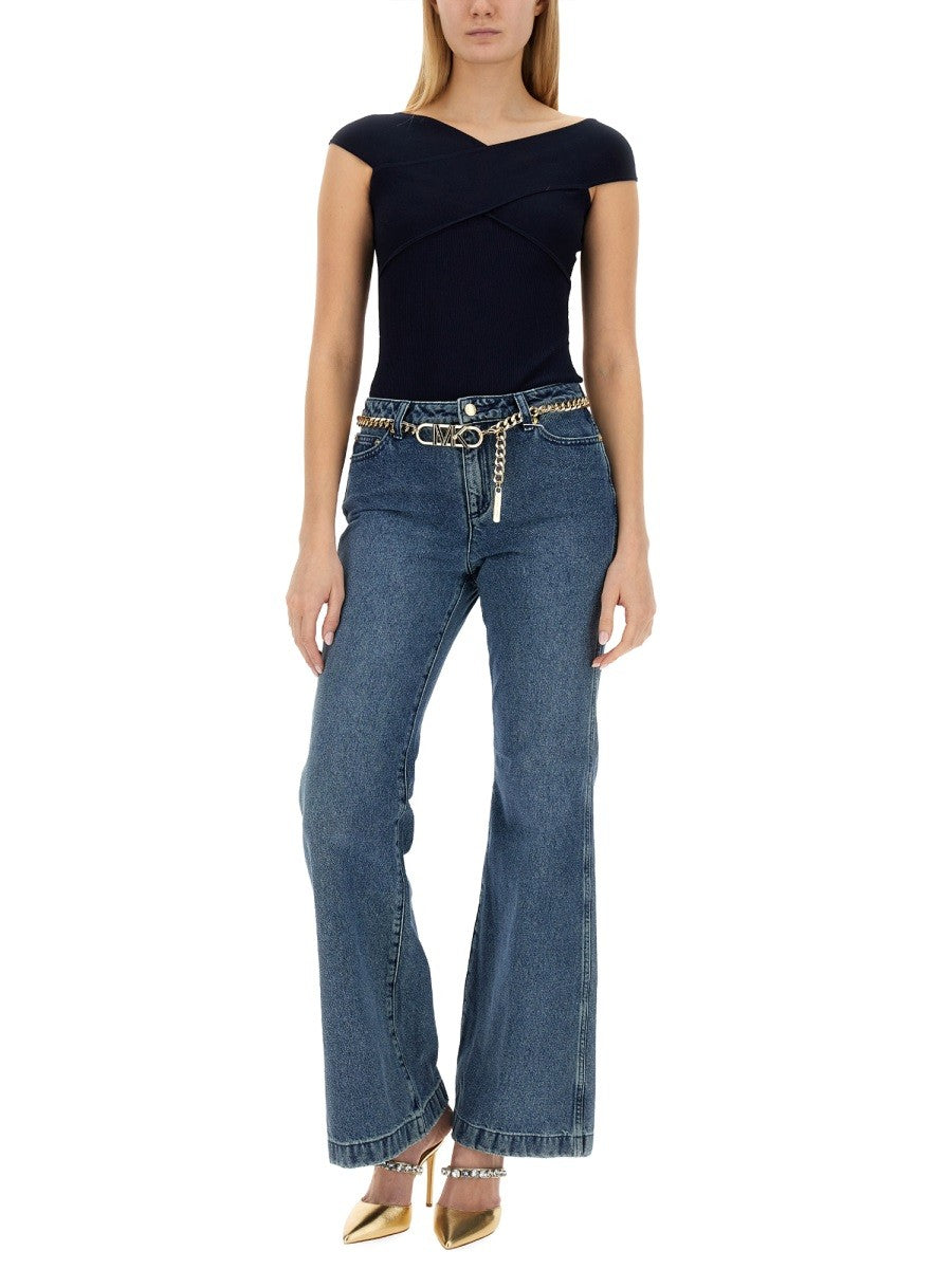 MICHAEL BY MICHAEL KORS FLARE FIT JEANS