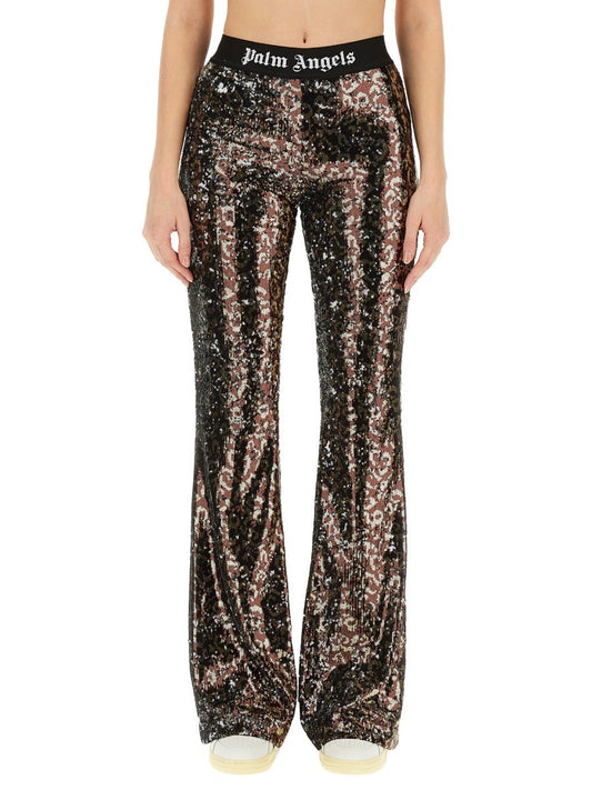 Palm Angels FLARE FIT PANTS