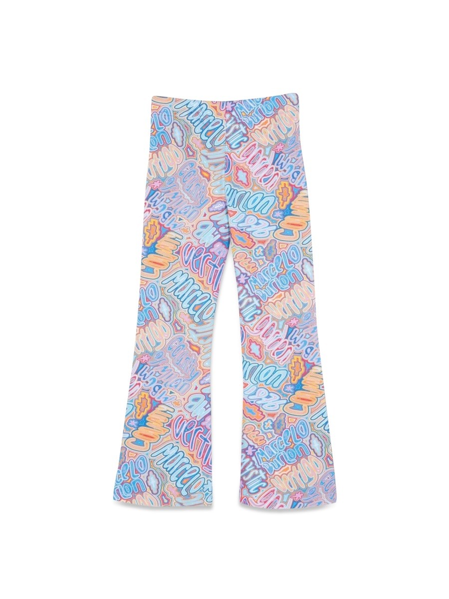 MARCELO BURLON COUNTY OF MILAN flare split cuffs trousers