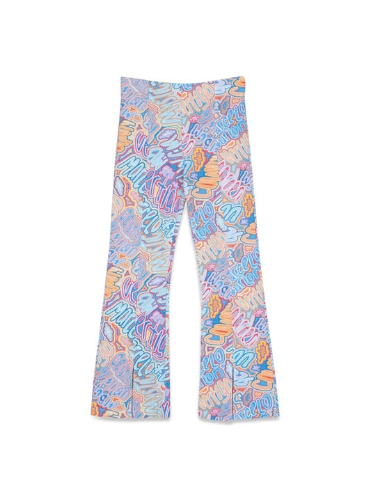 MARCELO BURLON COUNTY OF MILAN flare split cuffs trousers