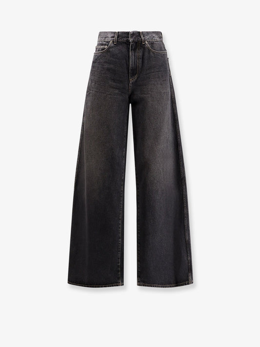 Dior Flared black stone-washed denim jeans