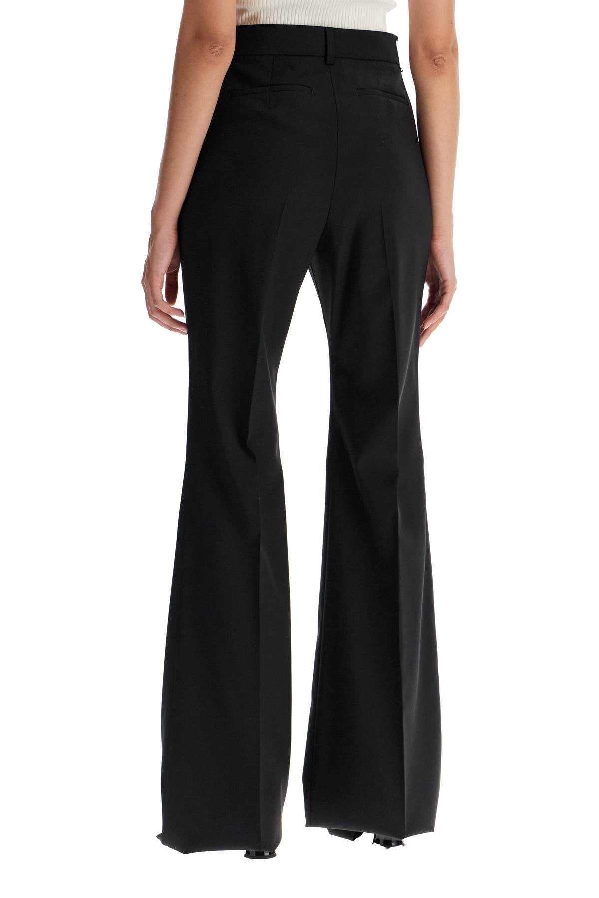 Sportmax flared wool stretch pants