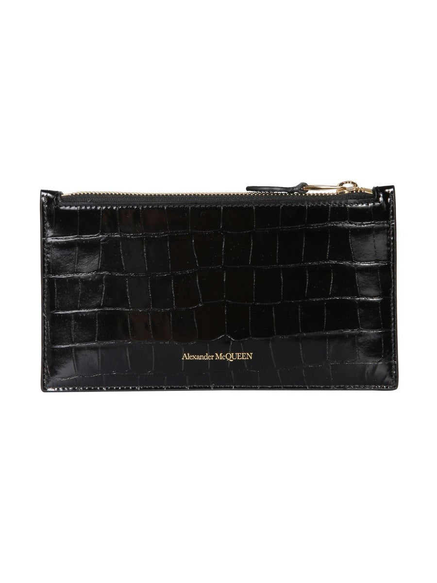 Alexander Mcqueen FLAT WALLET WITH ZIPPER