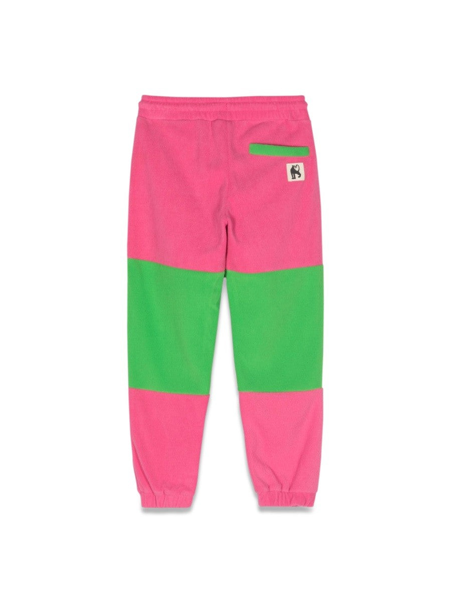 MINI RODINI fleece panel trousers