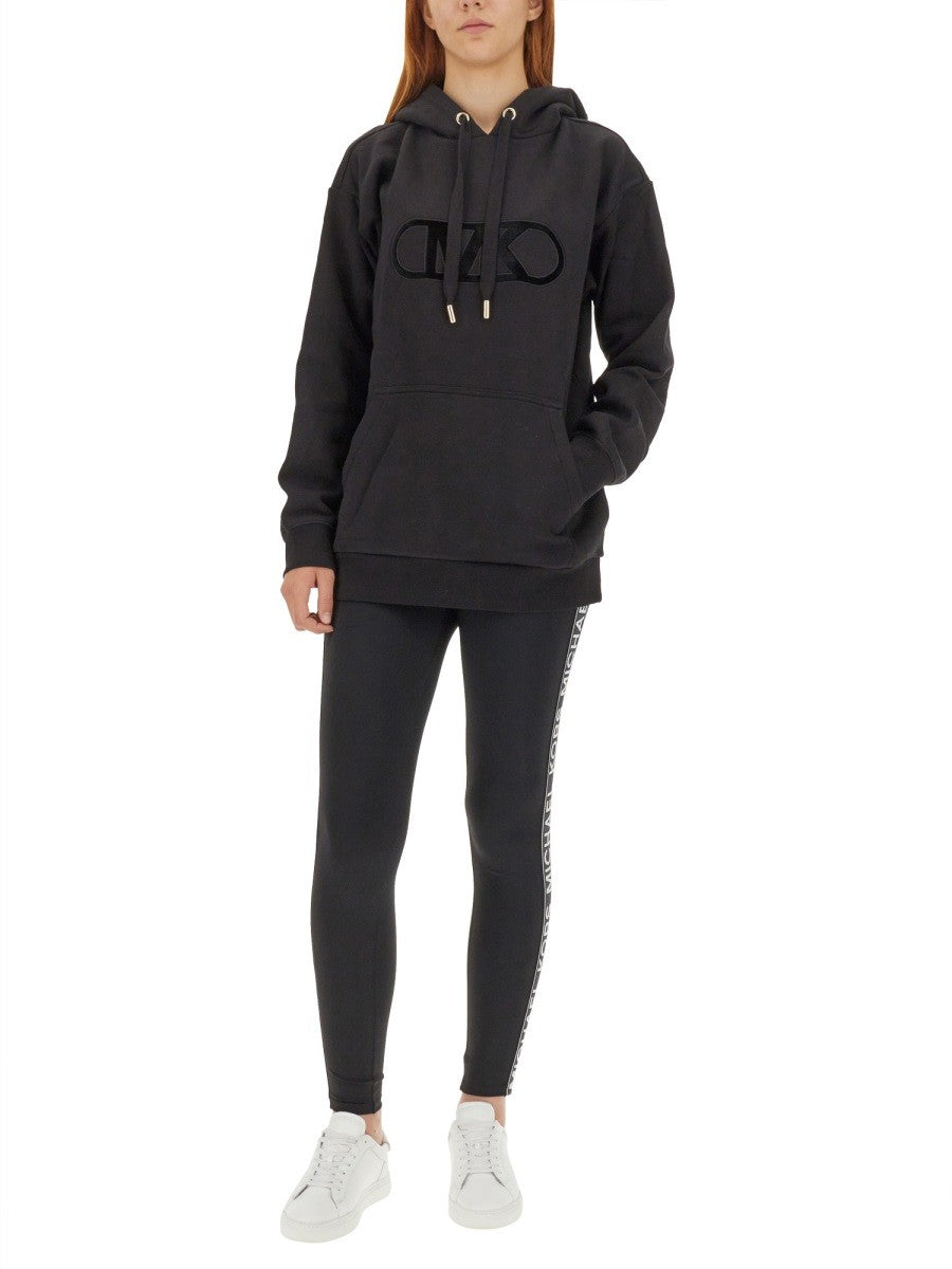 MICHAEL BY MICHAEL KORS FLOCKED LOGO SWEATSHIRT