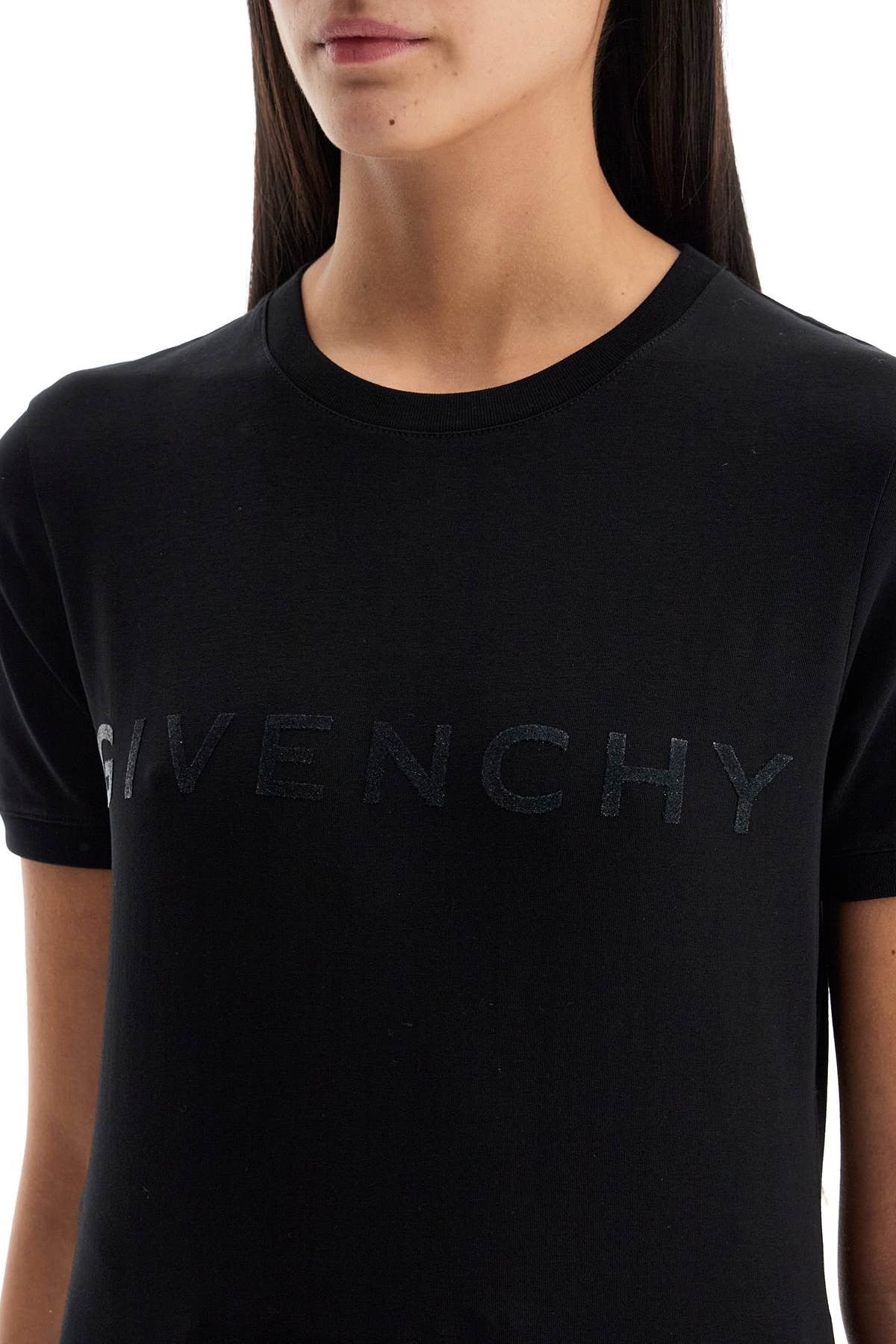 Givenchy flocked logo t-shirt with