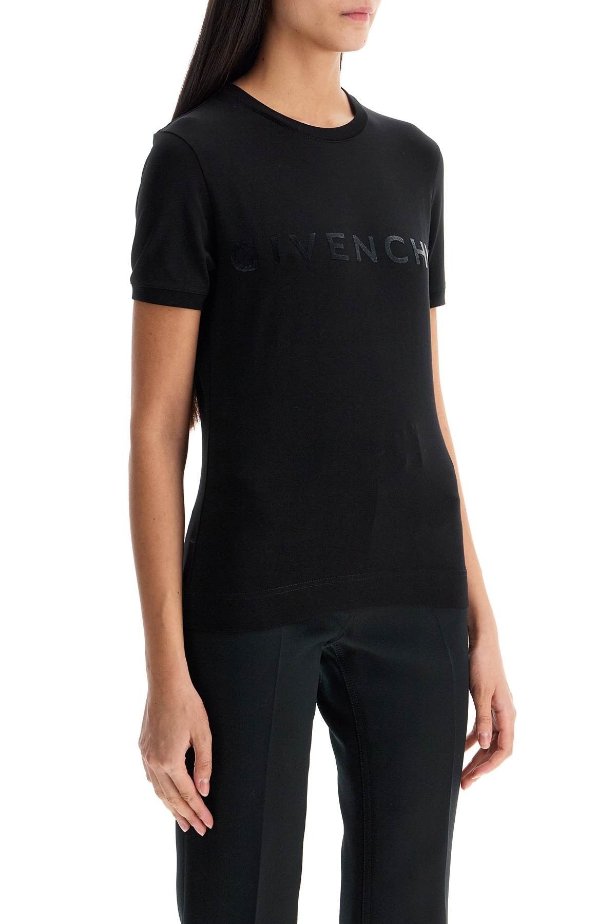 Givenchy flocked logo t-shirt with