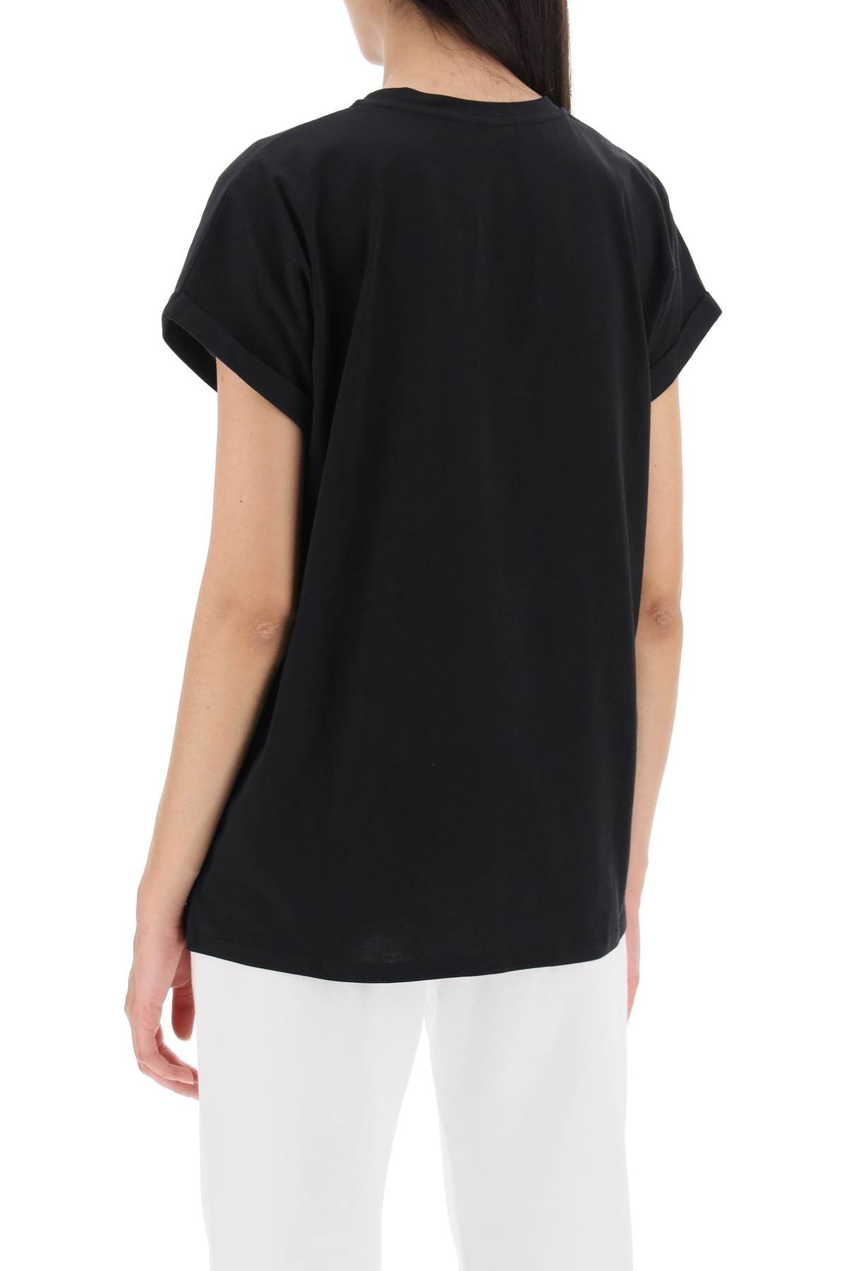 Balmain flocked logo t-shirt