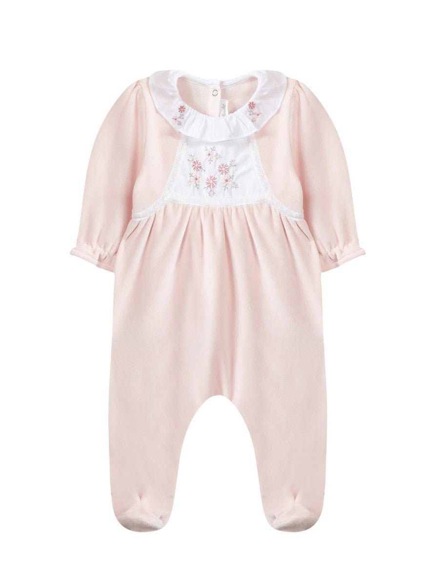 TARTINE ET CHOCOLAT FLOWER COLLAR ROMPER