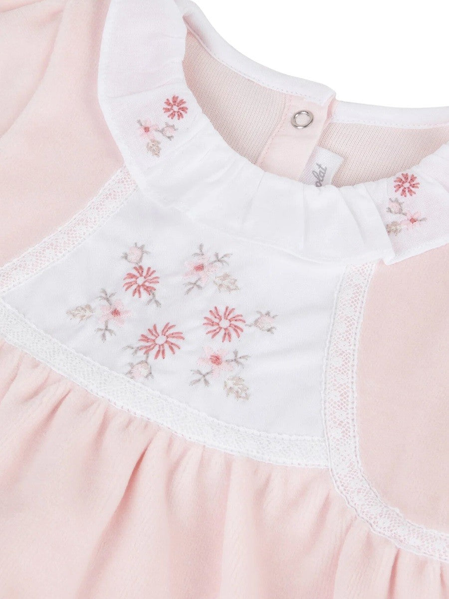 TARTINE ET CHOCOLAT FLOWER COLLAR ROMPER