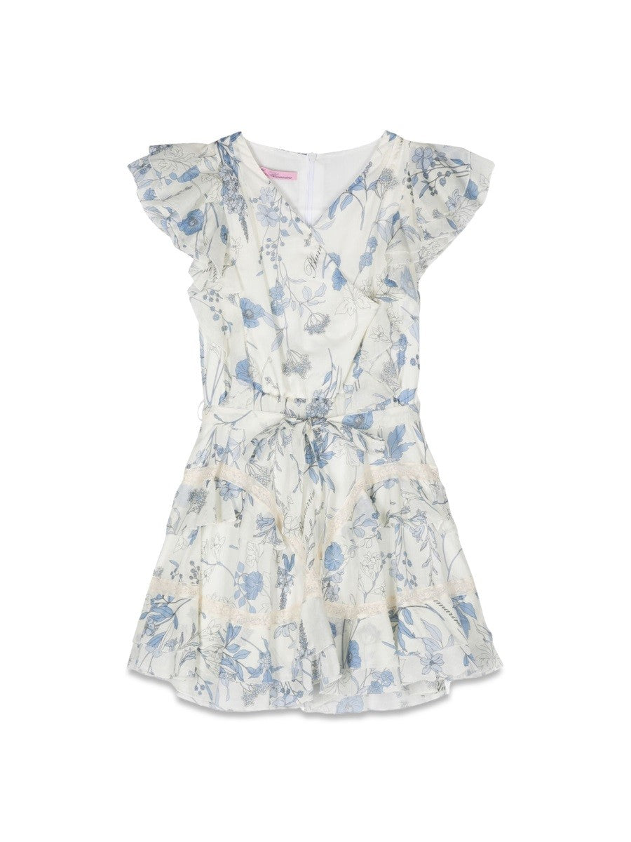 MISS BLUMARINE FLOWERS DRESS