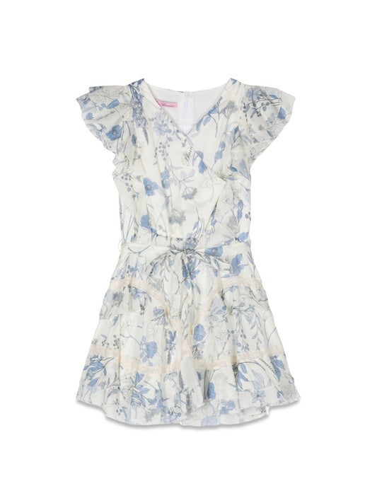 MISS BLUMARINE FLOWERS DRESS