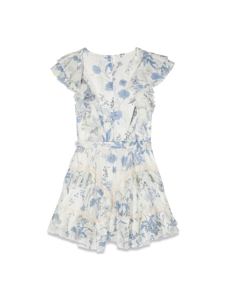 MISS BLUMARINE FLOWERS DRESS