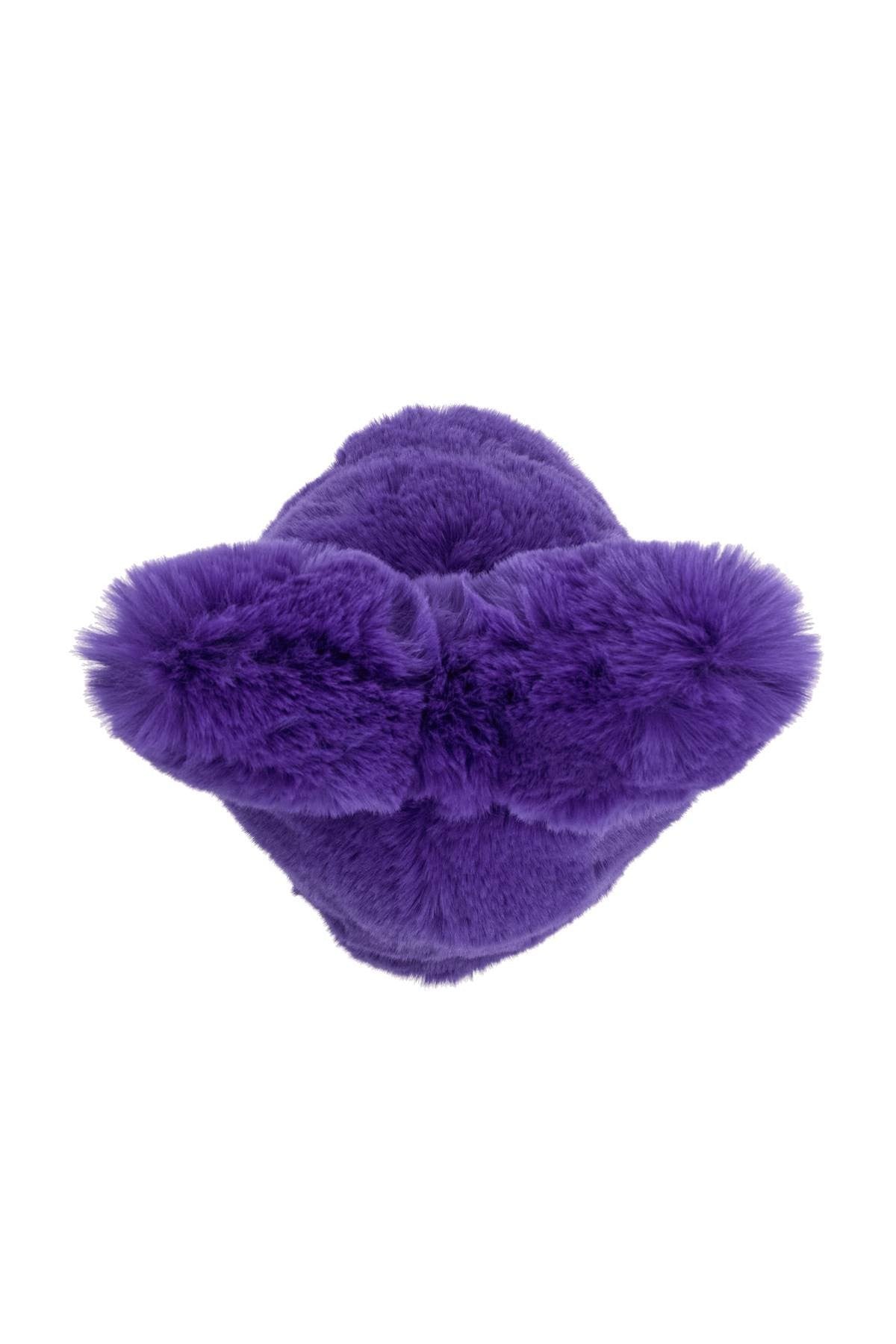 Acne Studios fluffy bow eco-fur hat