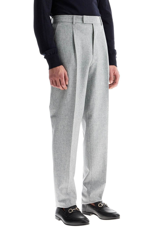 Zegna formal wool trousers with pleats