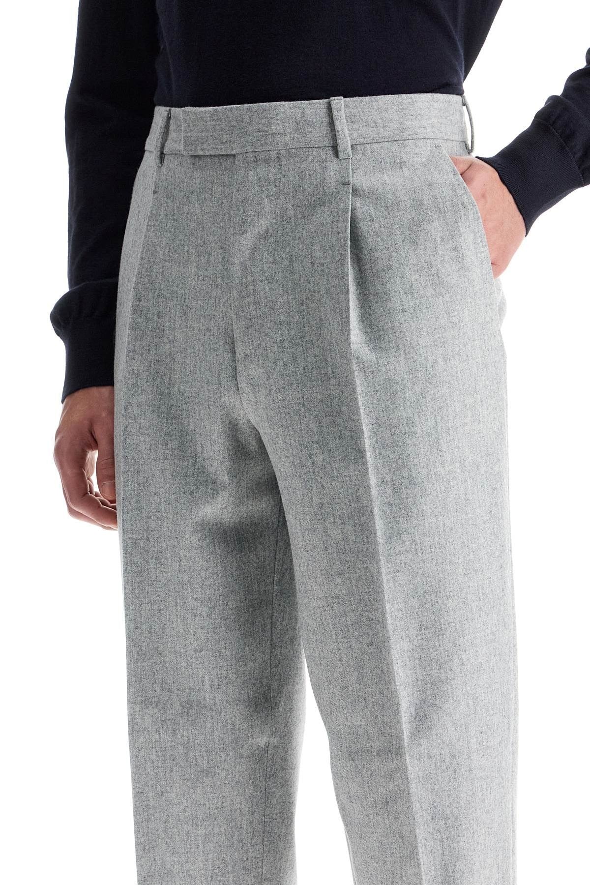 Zegna formal wool trousers with pleats