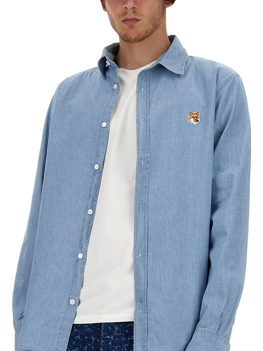 Maison Kitsune "FOX HEAD" SHIRT