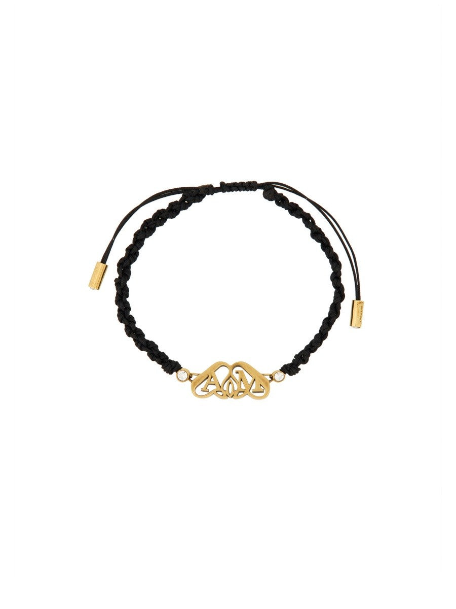 Alexander Mcqueen FRIENDSHIP BRACELET WITH "SEAL" LOGO