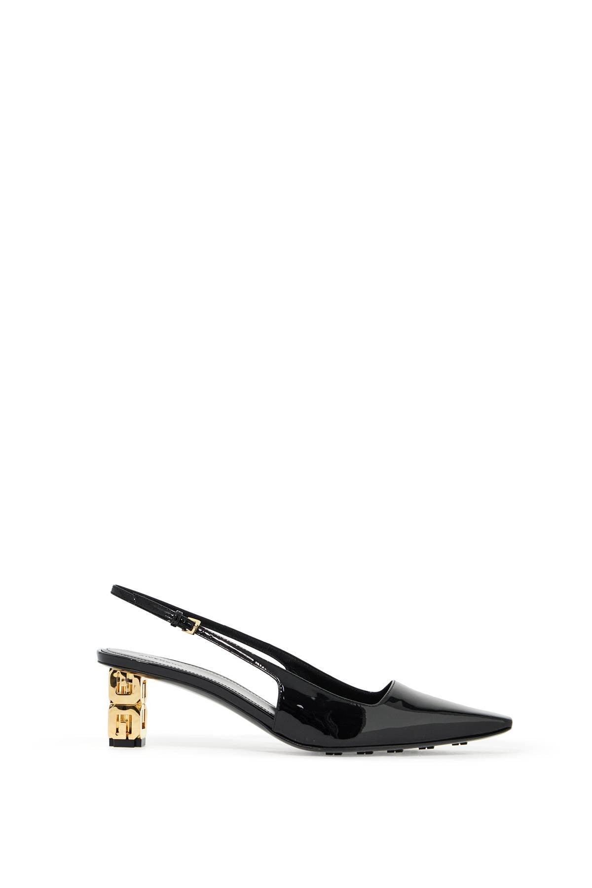 Givenchy g cube patent leather slingback décol