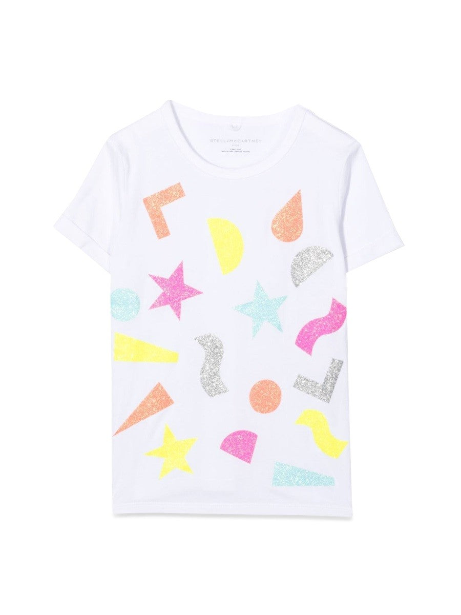 stella mccartney GEOMETRIC SHAPES M/C T-SHIRT