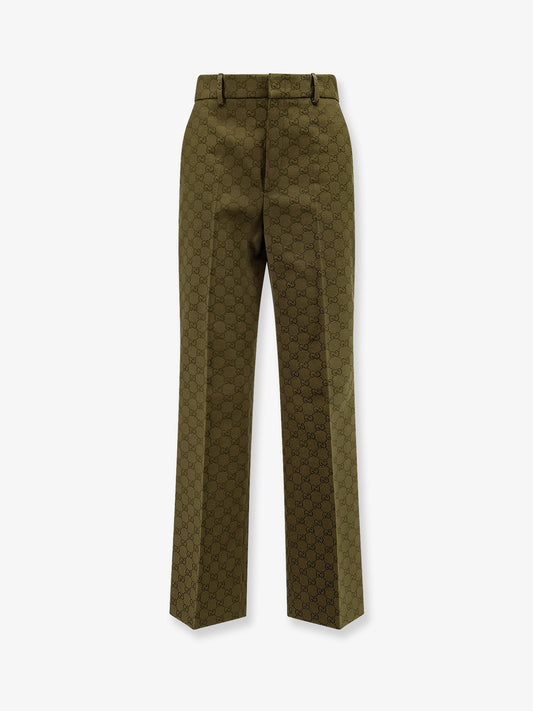 Gucci GG jacquard cotton trousers