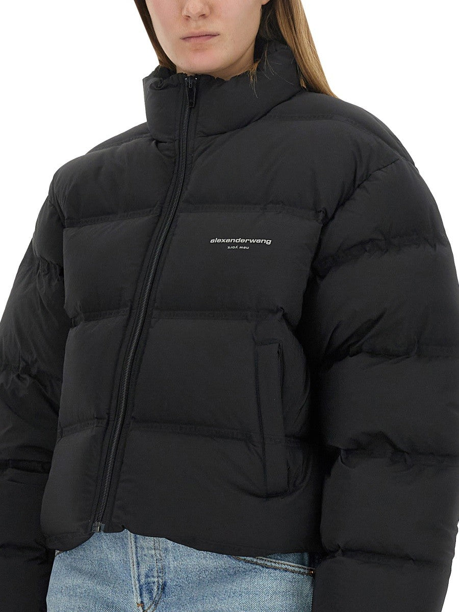 Alexander Wang CROPPED JACKET WITH LOGO