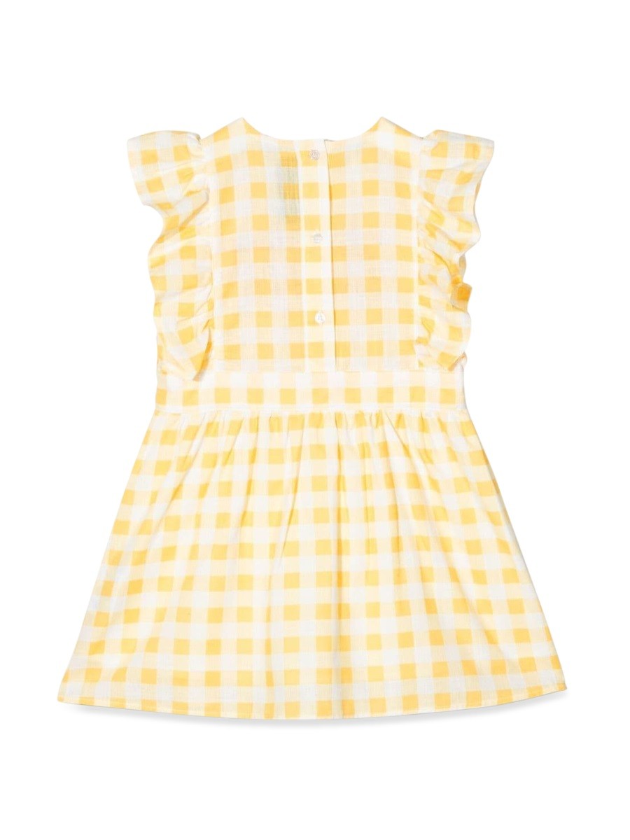 MINI RODINI GINGHAM CHECK WOVEN DRESS