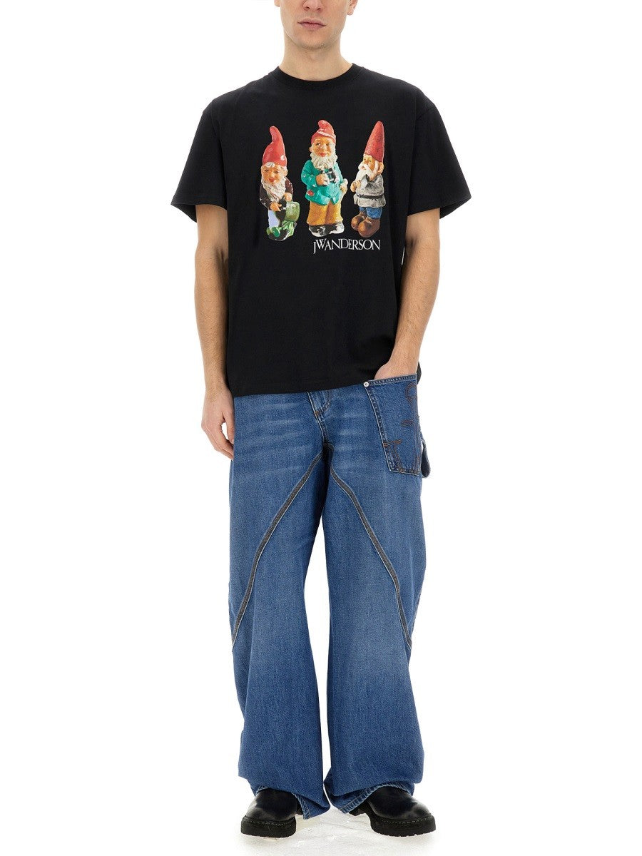 jw anderson "GNOME TRIO" T-SHIRT