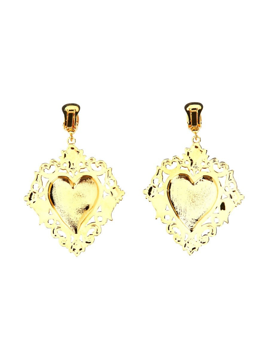 Moschino "GOLD HEART" EARRINGS