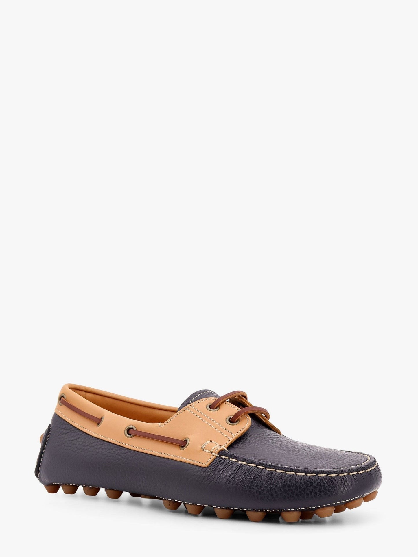 TOD'S Gommino bubble leather lace up boat shoe
