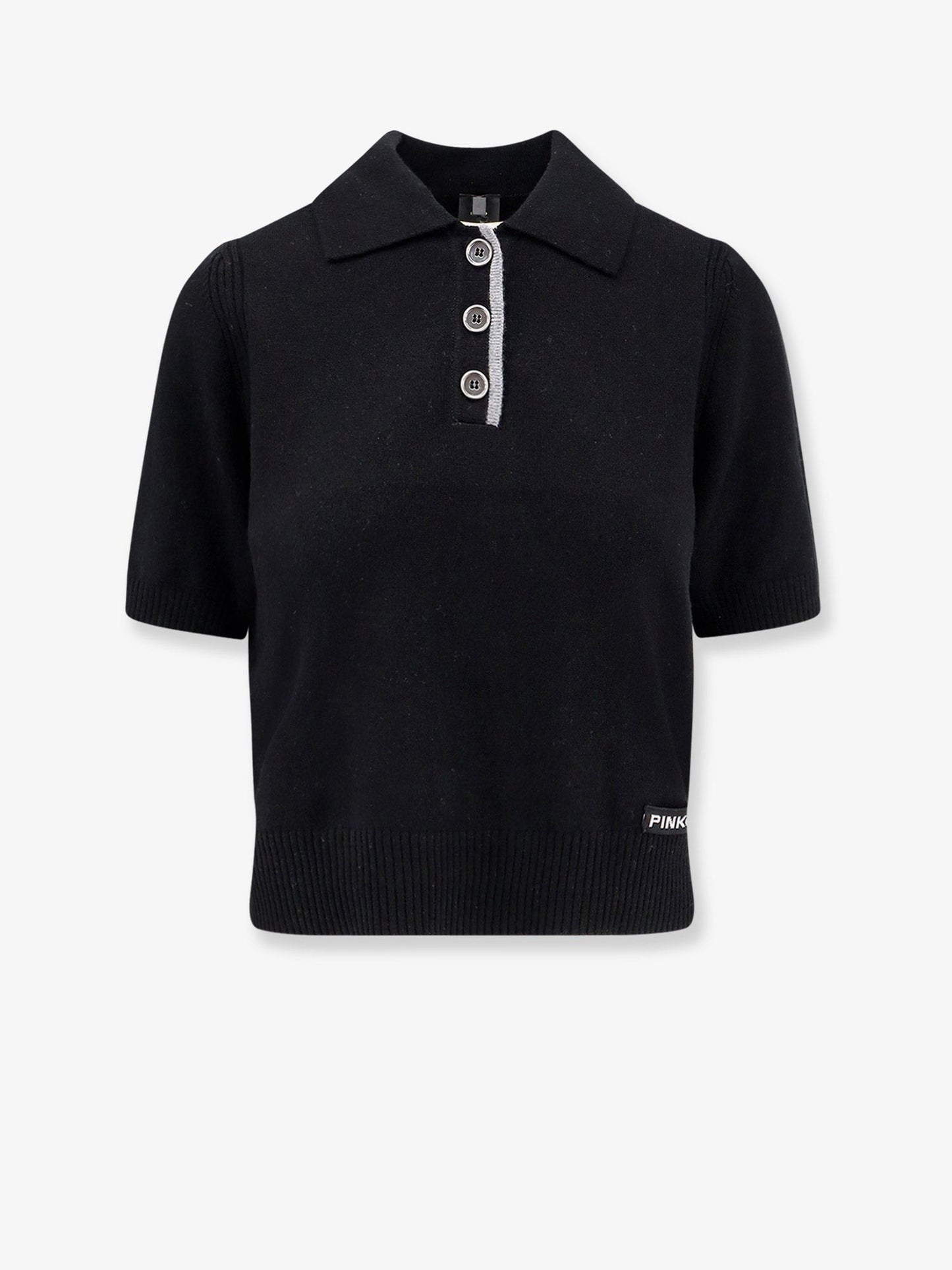 Pinko Gorgona wool and cashmere polo sweater