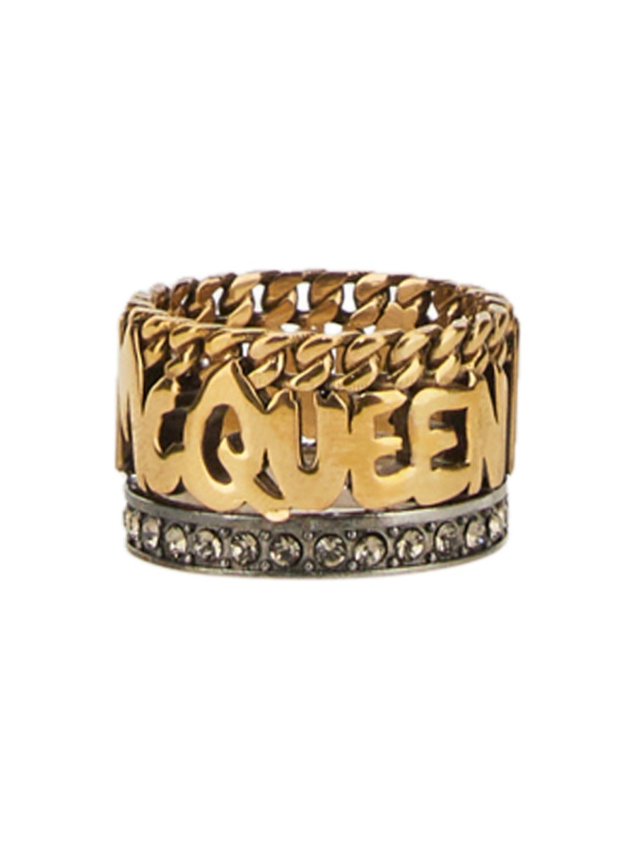 Alexander Mcqueen GRAFFITI RING