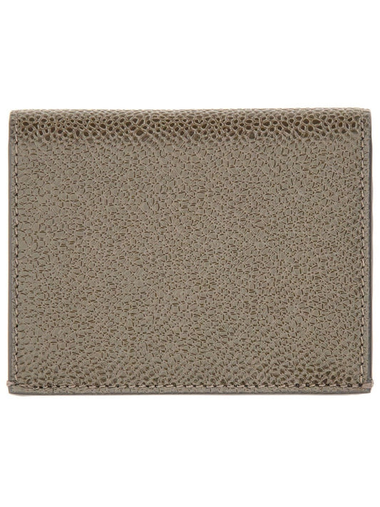 THOM BROWNE GRAINED LEATHER CARD CASE
