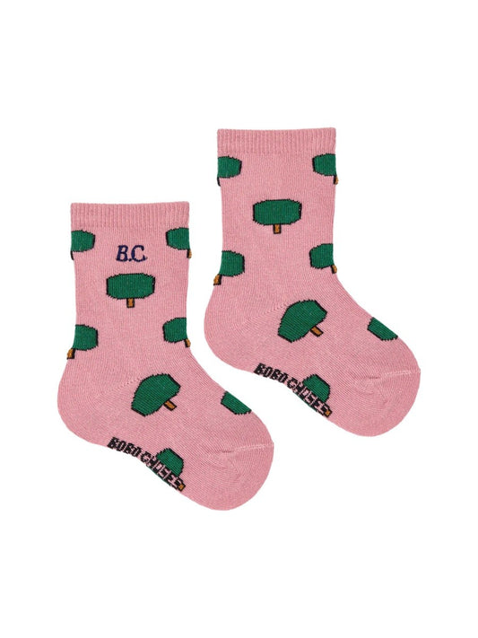 BOBO CHOSES green tree all over long socks