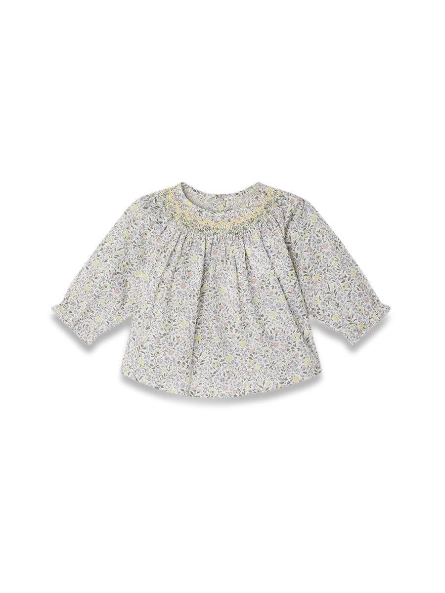 BONPOINT GRIOTTE SMOCKEE BLOUSE