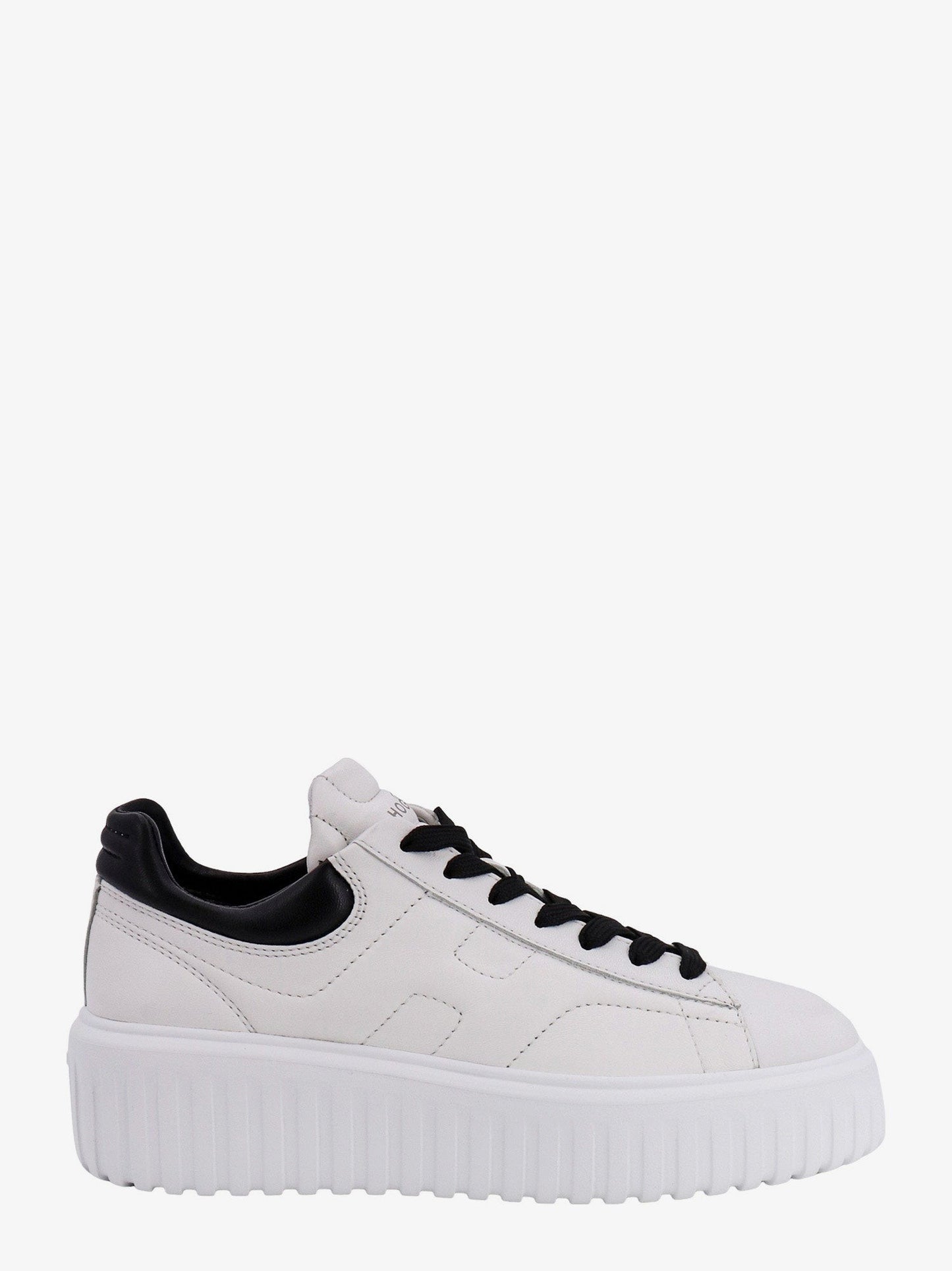 Hogan H-stripes leather sneakers with contrasting detail
