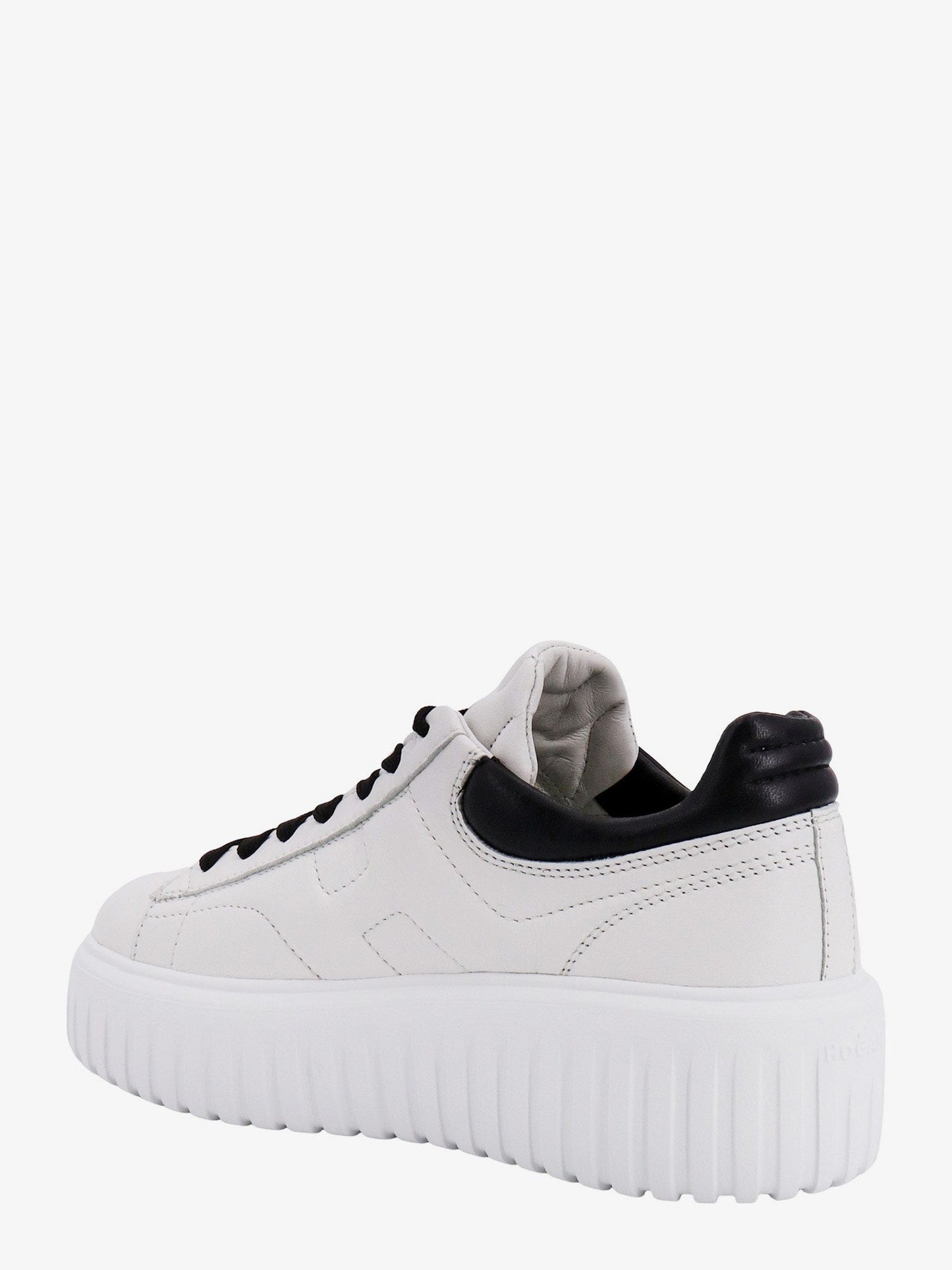 Hogan H-stripes leather sneakers with contrasting detail